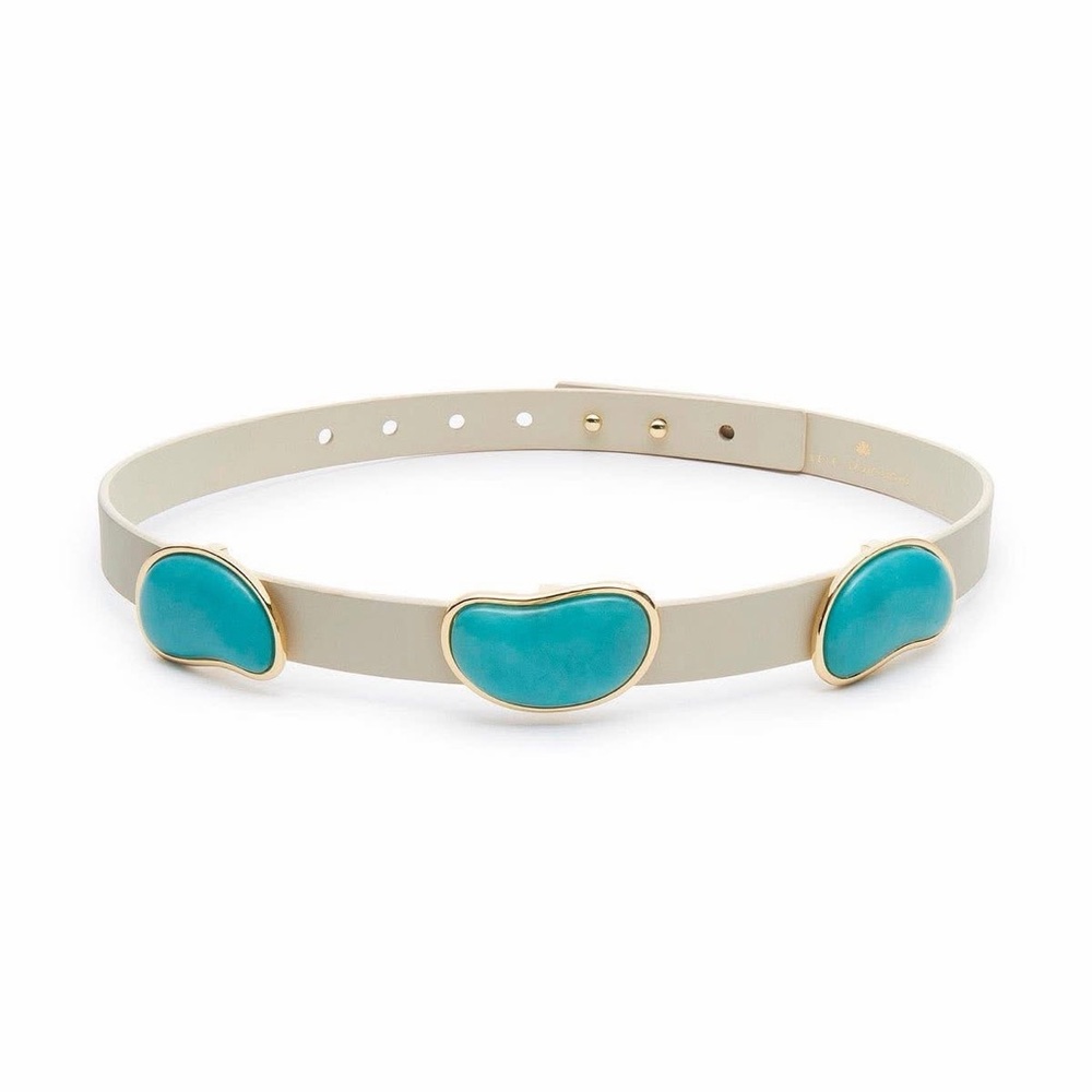 Lele Sadoughi Turquoise Belt Size L/XL - Picture 2 of 6